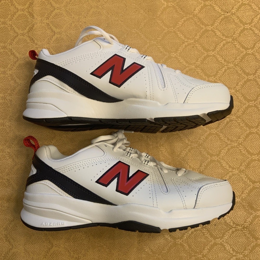 New Balance 608 V5 Men's Sz 8.5 4E Running Training Sneakers White MX608HR5
